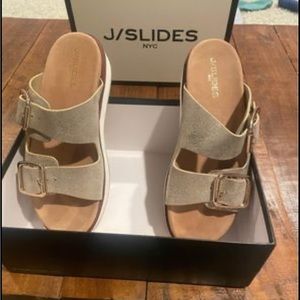 J Slides Platform Sandal